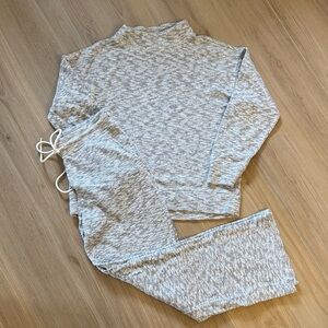 LOU & GRAY WIDE LEG LOUNGEWEAR SET SMALL